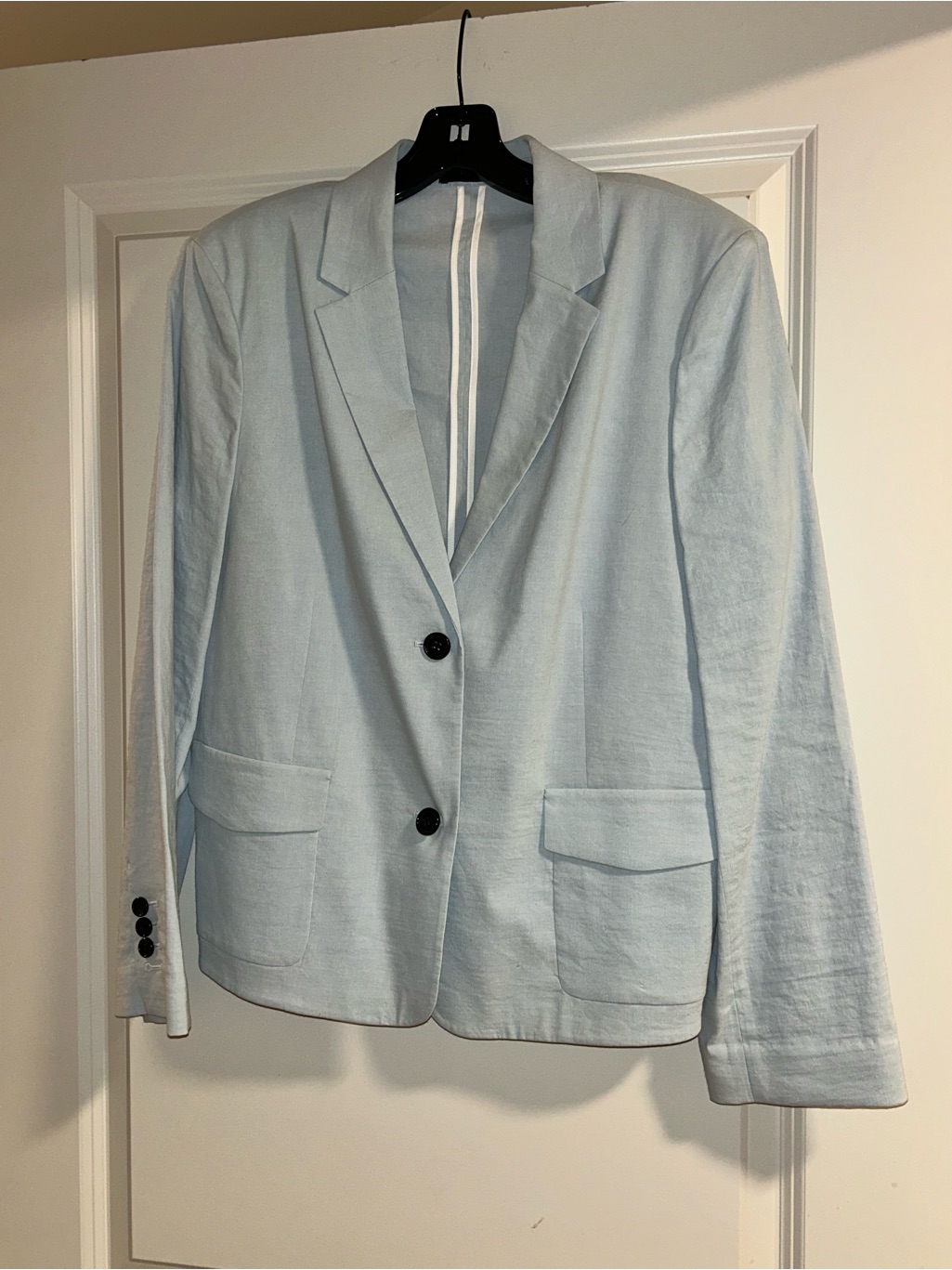 Theory Shrunken Good Crunch Jacket - Pearl Blue